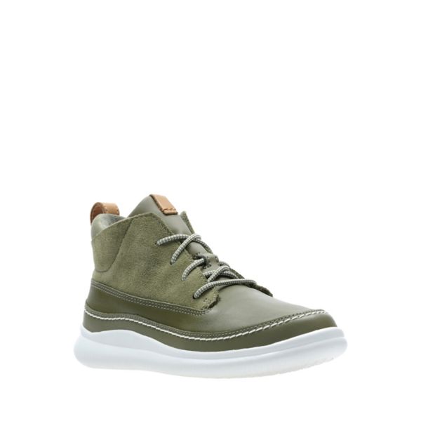 Clarks Boys Cloud Air Kid Casual Shoes Khaki | CA-7054861